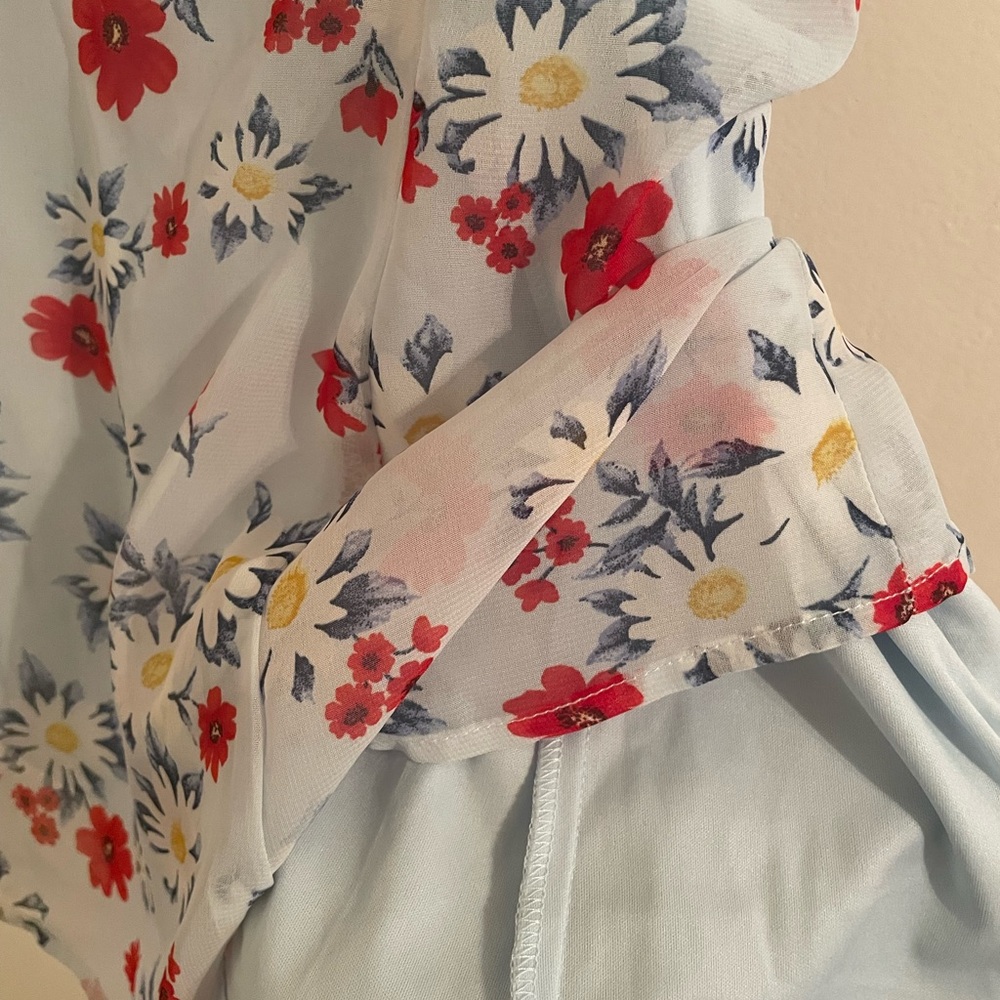 Light blue floral sundress - Picture 2 of 3